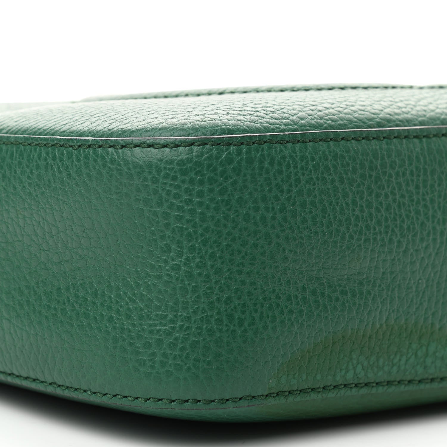 Gucci Pebbled Calfskin Small Soho Disco Bag Emerald Green 9 of 11