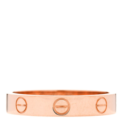 Cartier 18K Pink Gold 3.5mm LOVE Wedding Band Ring 55 7.25 1 of 4