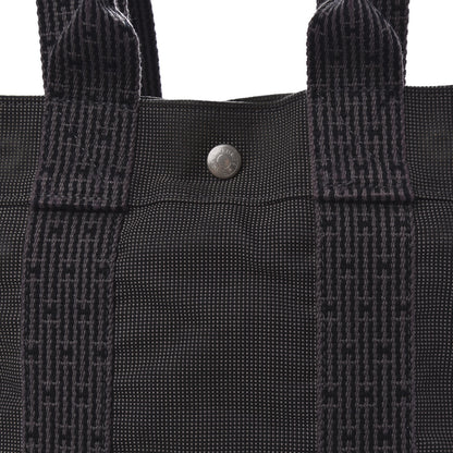 Hermes Canvas Herline Backpack Grey 15 of 18