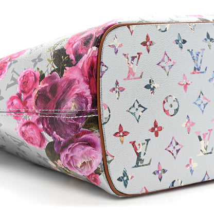 Louis Vuitton Metallic Monogram LV Garden Neverfull MM Silver 10 of 10