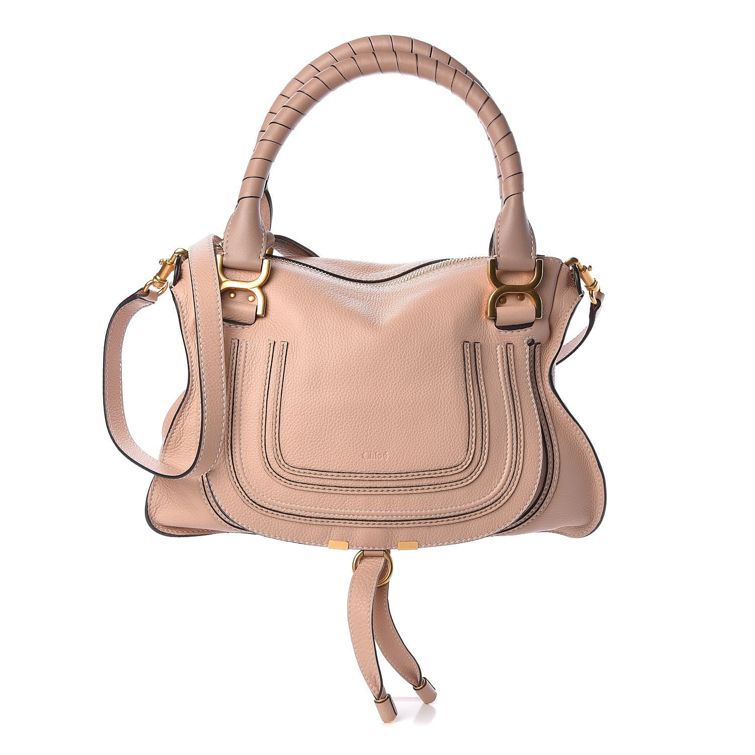 Chloe Calfskin Medium Marcie Satchel Blush Nude 1 of 10
