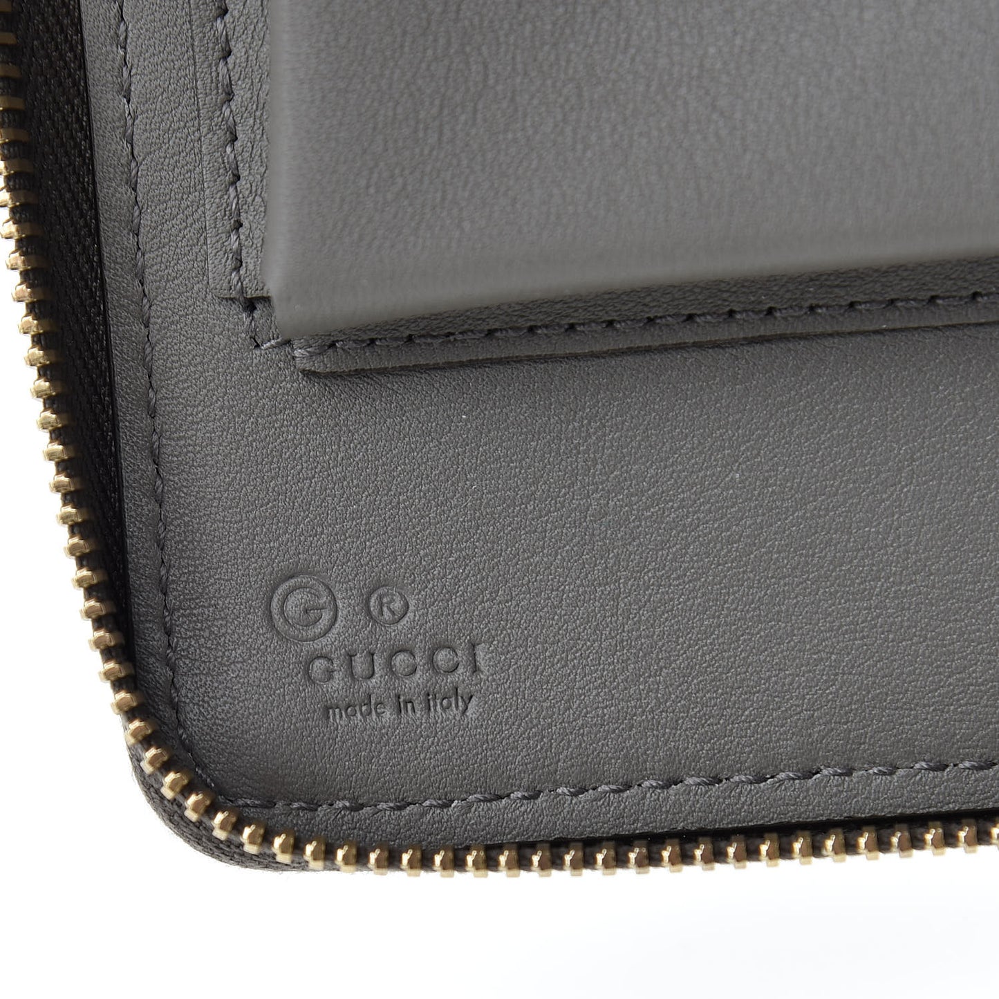 Soft Microguccissima Zip Around Top Handle Travel Wallet Loess
