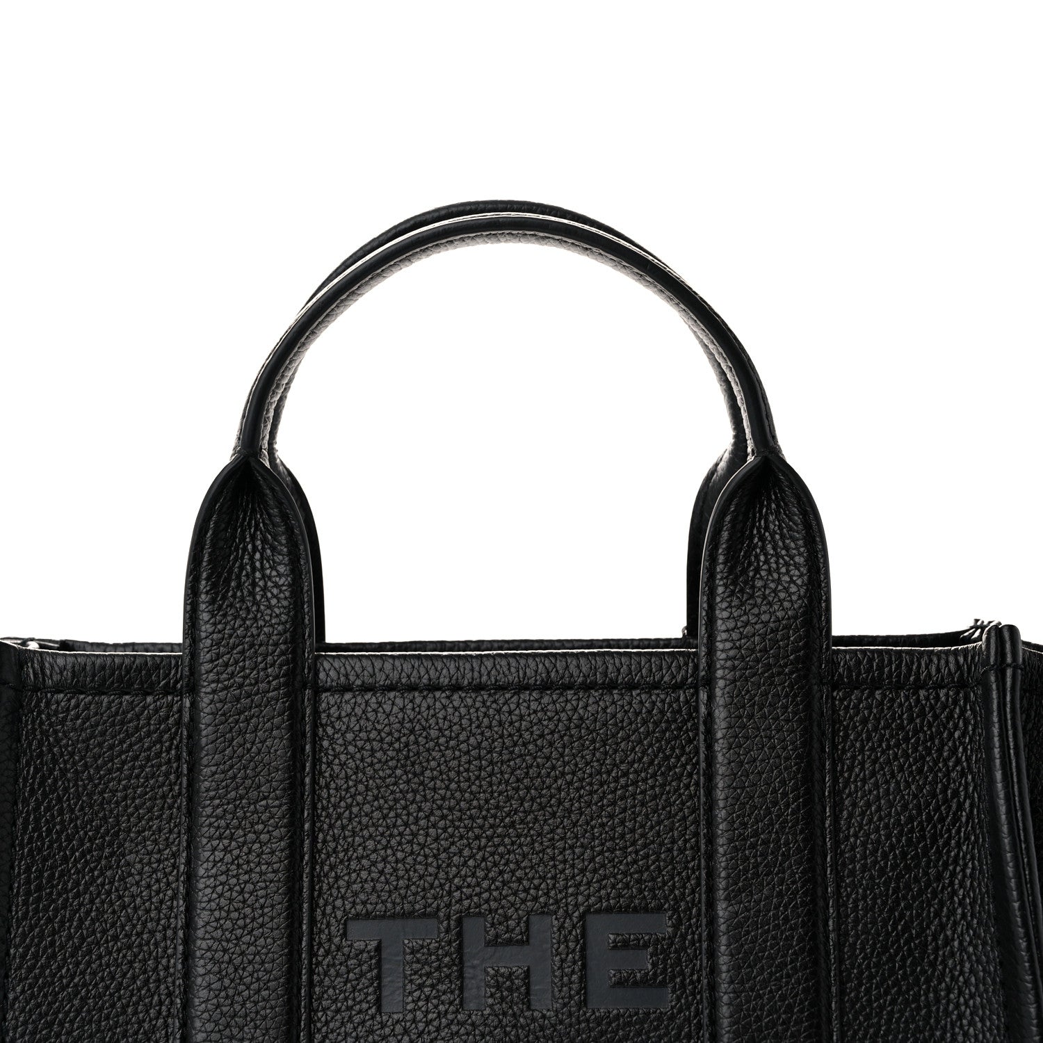 Marc Jacobs Grained Calfskin Small The Tote Bag Black 9 of 11
