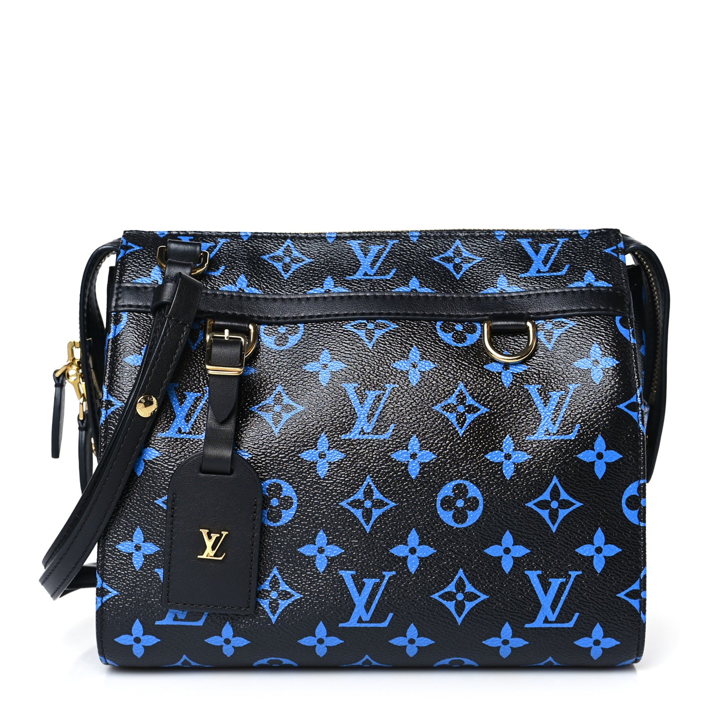 Colored Monogram Speedy Amazon PM Blue Black
