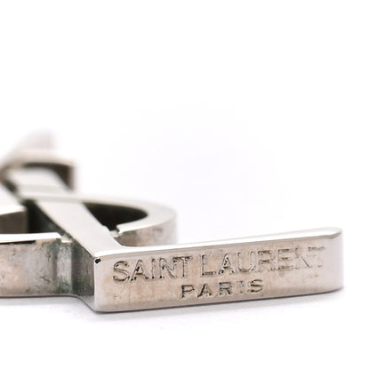Saint Laurent Metal Monogram Palm Earrings Silver 4 of 4