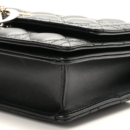 Christian Dior Lambskin Cannage Miss Dior Top Handle Bag Black 8 of 8