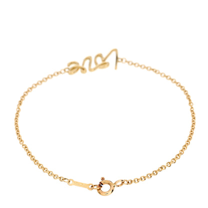 Tiffany 18K Yellow Gold Paloma Picasso Graffiti Love Bracelet 2 of 3