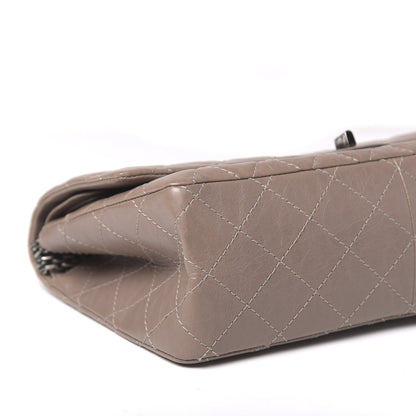 Chanel Aged Calfskin Quilted 2.55 Reissue 226 Flap Taupe 8 of 11