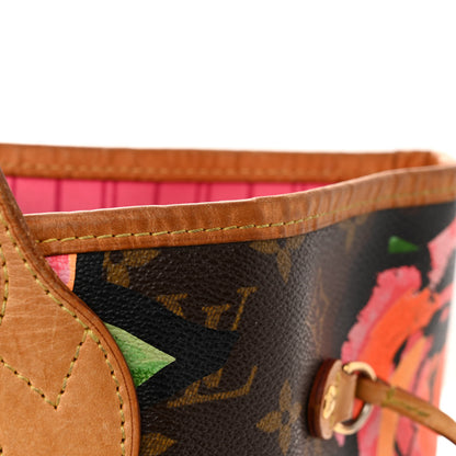 Louis Vuitton Monogram Roses Neverfull MM 15 of 15