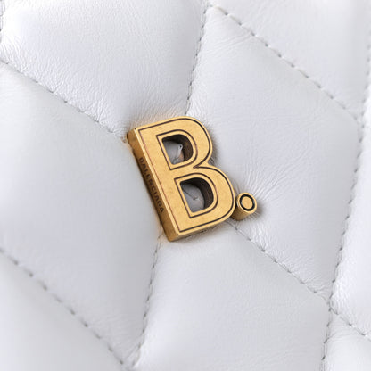Balenciaga Nappa Calfskin Quilted Touch B Camera Shoulder Bag White 9 of 12