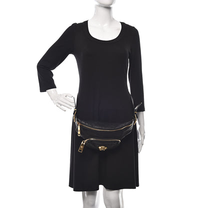 Versace Calfskin Palazzo Medusa Belt Bag Black 2 of 15