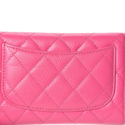 Chanel Caviar Quilted Small Flap Wallet Pink 19 of 22