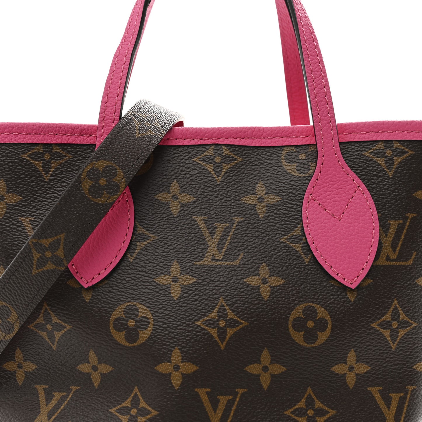 Monogram Neverfull Inside Out Bandouliere BB Rose Pondichery