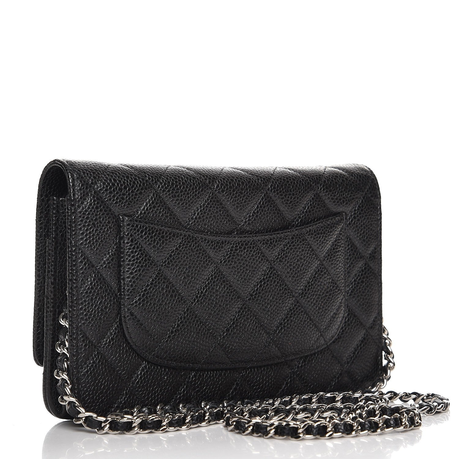 Chanel Caviar Quilted Wallet On Chain WOC Black 3 of 8