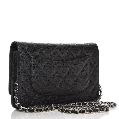 Chanel Caviar Quilted Wallet On Chain WOC Black 3 of 8