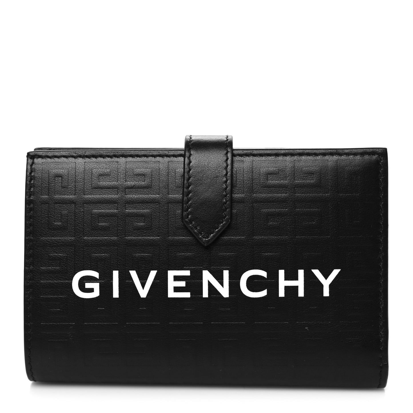 Calfskin 4G Embossed G-Essentials Bifold Wallet Black