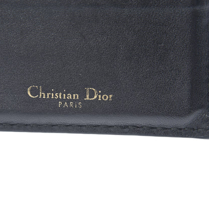 Christian Dior Calfskin D-Fence Card Holder Black 6 of 8