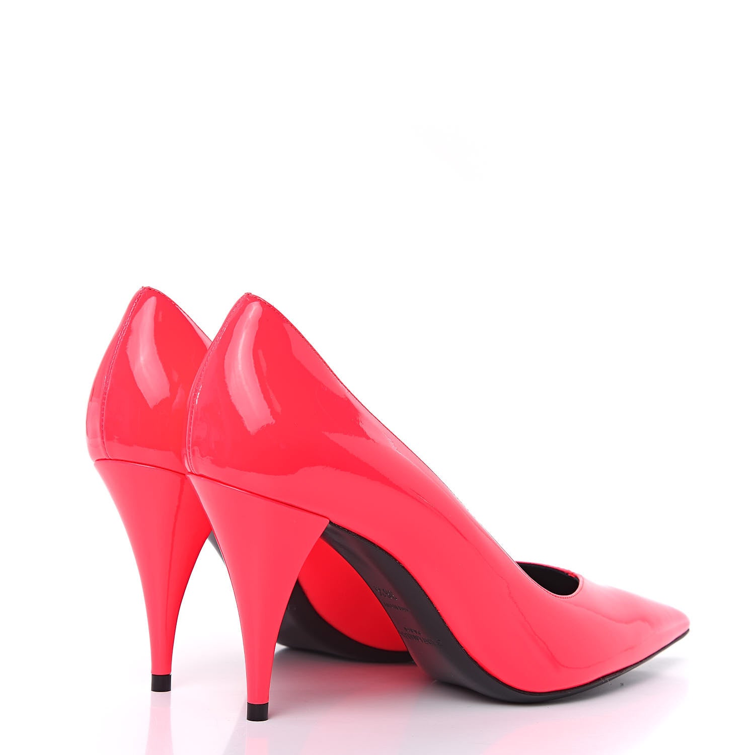 Saint Laurent Patent Calfskin Kiki 85 Pumps 36.5 Fuxia Fluo 4 of 9
