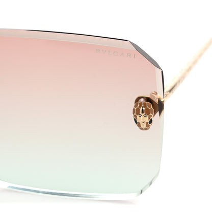 Bulgari Metal Serpenti Rectangular Sunglasses BV40026U Gold Orange Gradient 7 of 7