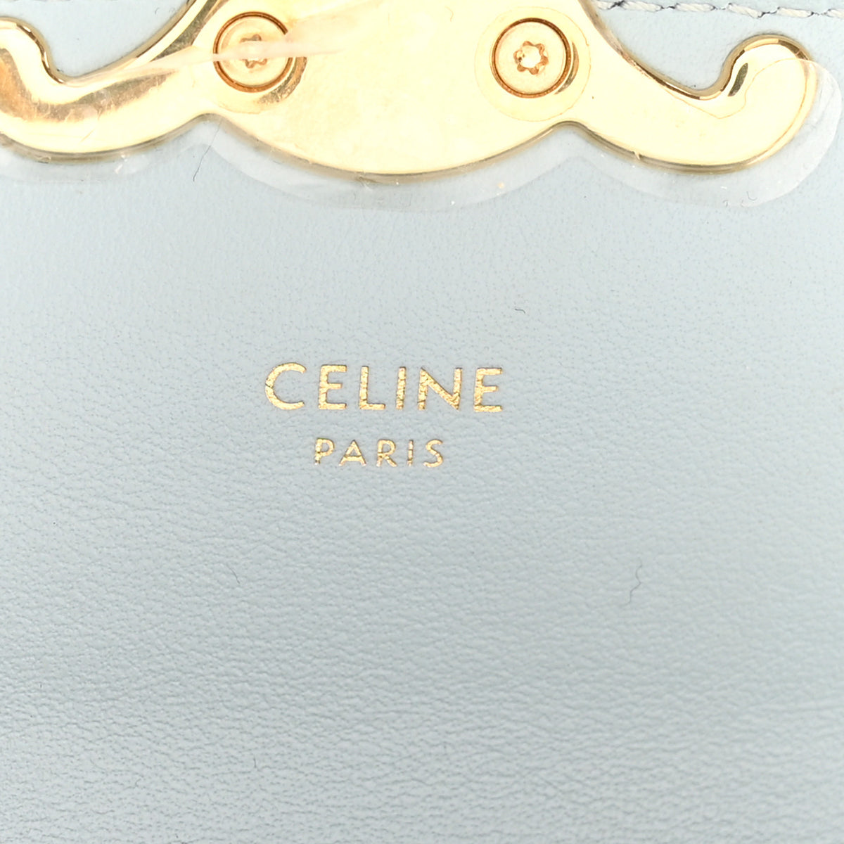 Celine Shiny Calfskin Mini Claude Soft Blue 6 of 10