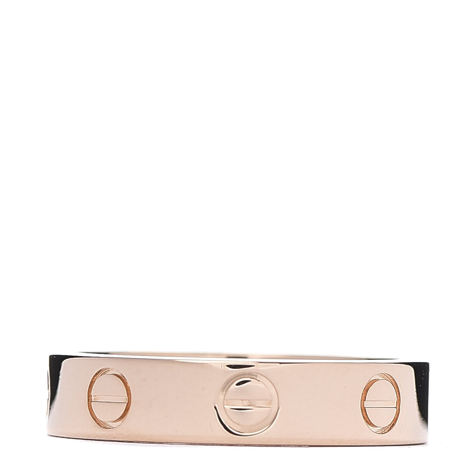 Cartier 18K Pink Gold Diamond 4mm LOVE Wedding Band Ring 49 4.75 3 of 4