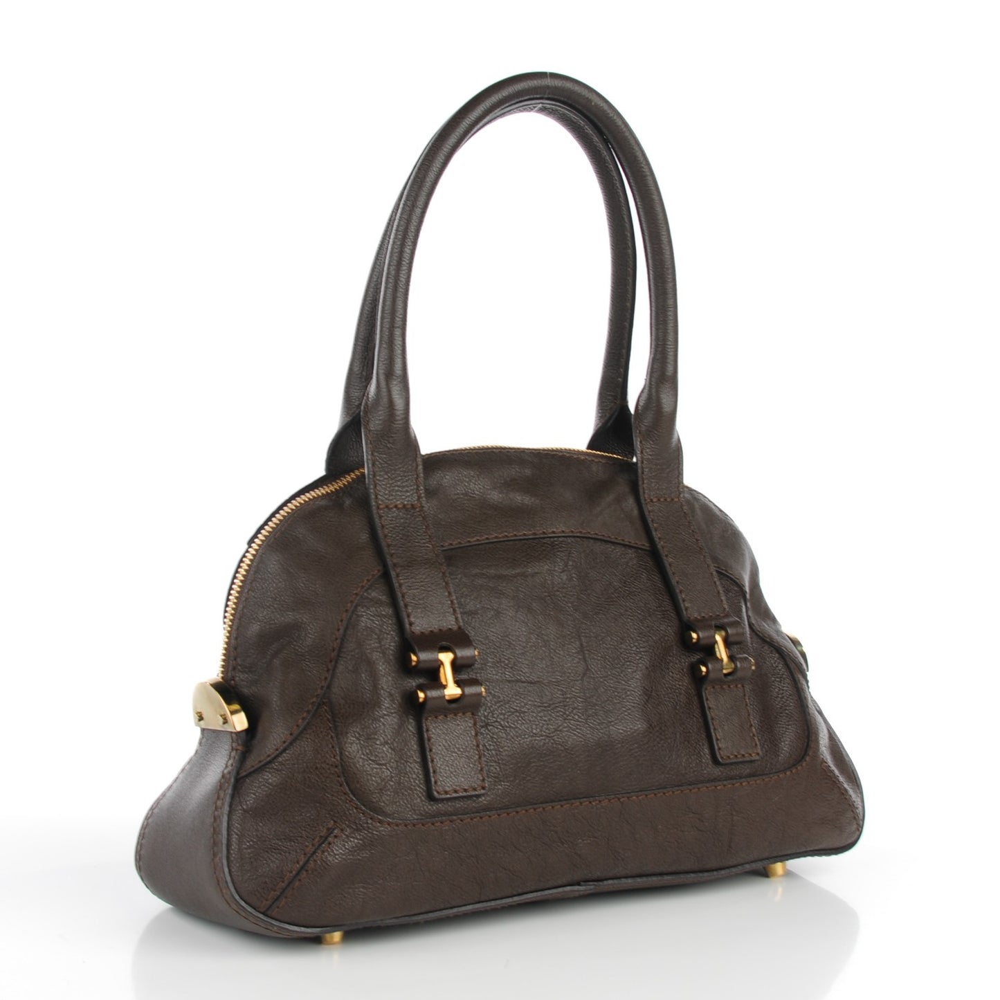 Calfskin Georgia Satchel Brown