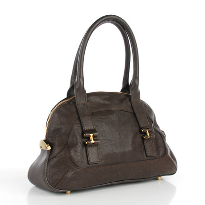 Chloe Calfskin Georgia Satchel Brown 3 of 7