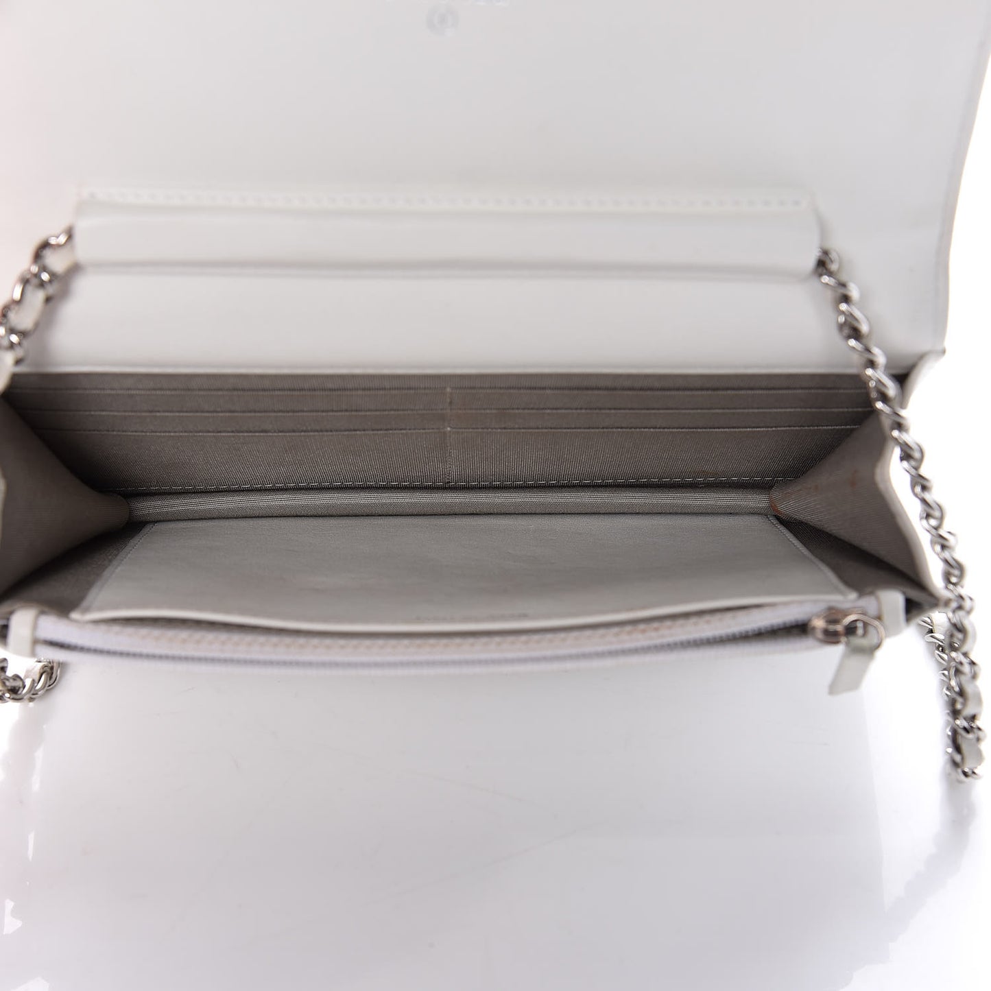 Caviar Timeless CC Wallet on Chain WOC White