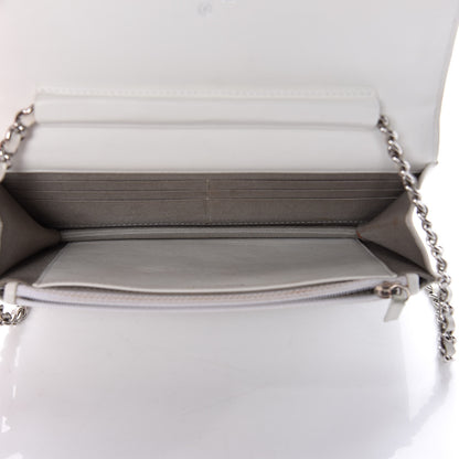 Chanel Caviar Timeless CC Wallet on Chain WOC White 5 of 13