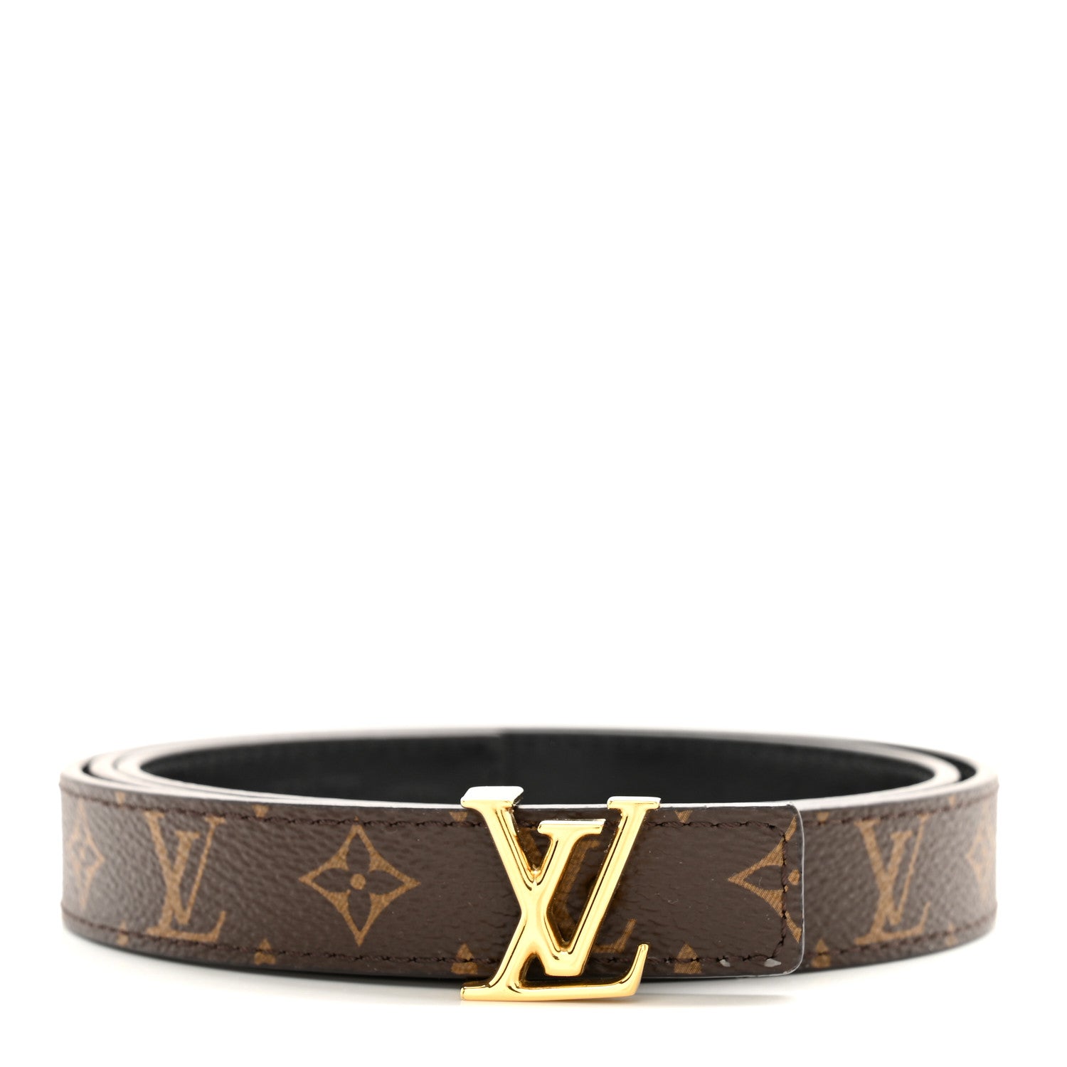 Louis Vuitton Calfskin Monogram 20mm LV Iconic Reversible Belt 80 32 Black 1 of 7