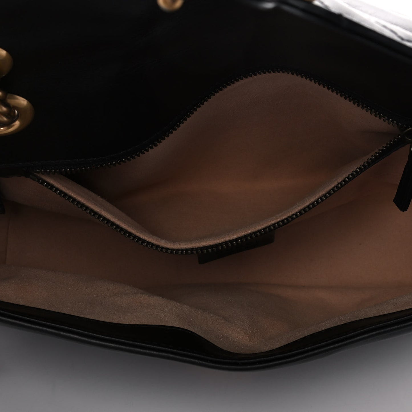 Calfskin Matelasse Small GG Marmont Shoulder Bag Black
