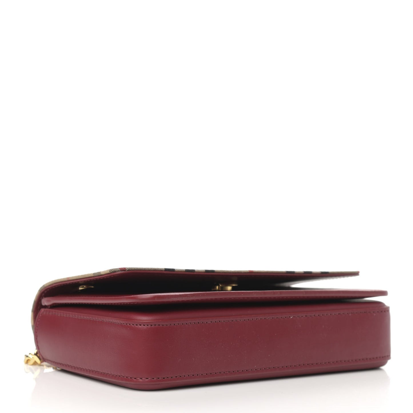 Calfskin Vintage Check Hayes Crossbody Parade Red