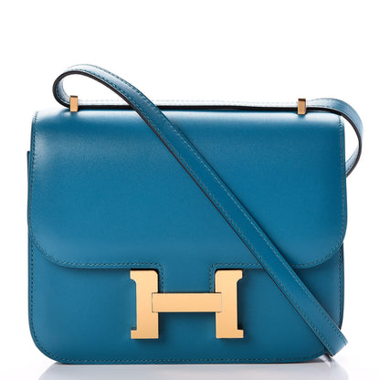 Hermes Tadelakt Constance 18 Bleu Izmir 1 of 17