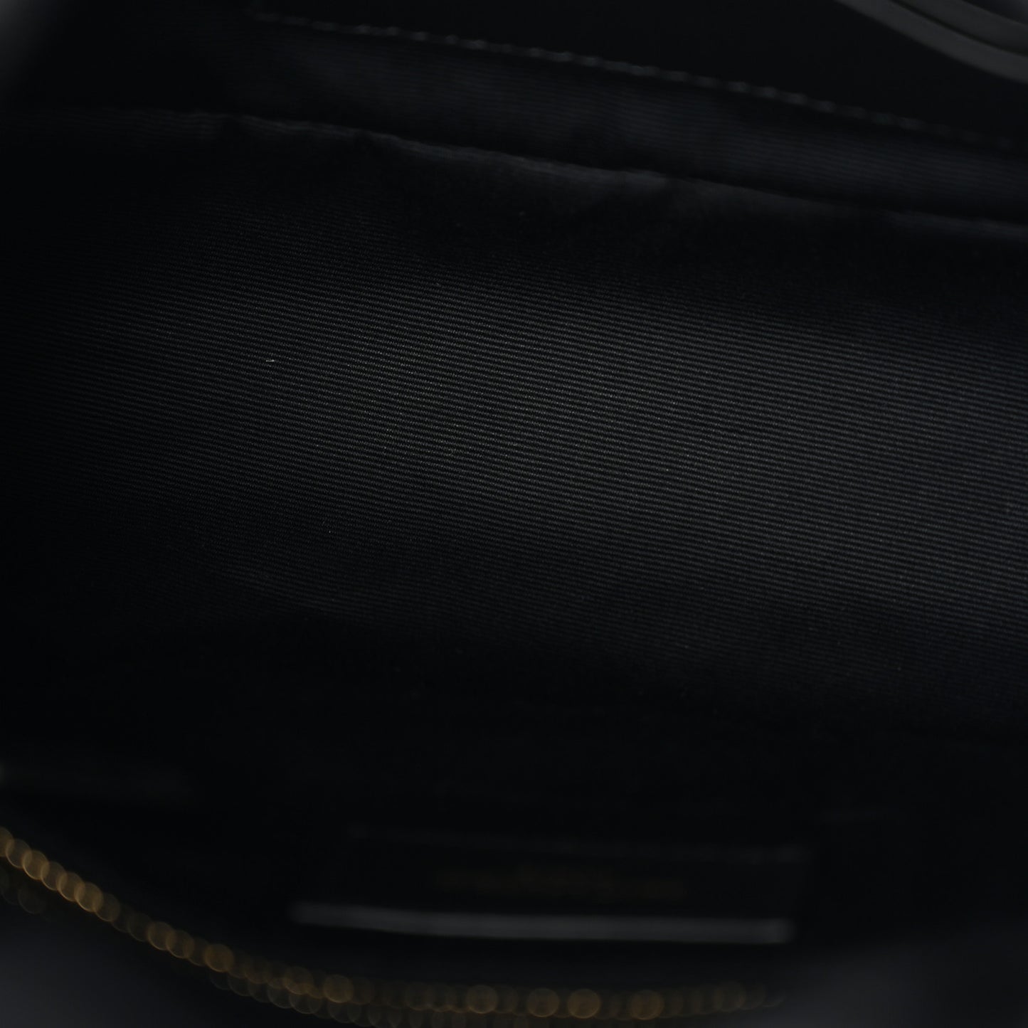 Lambskin Quilted Toy Loulou Puffer Monogram Chain Satchel Black