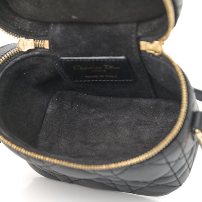 Christian Dior Lambskin Cannage Micro Lady Dior Vanity Case Black 5 of 9