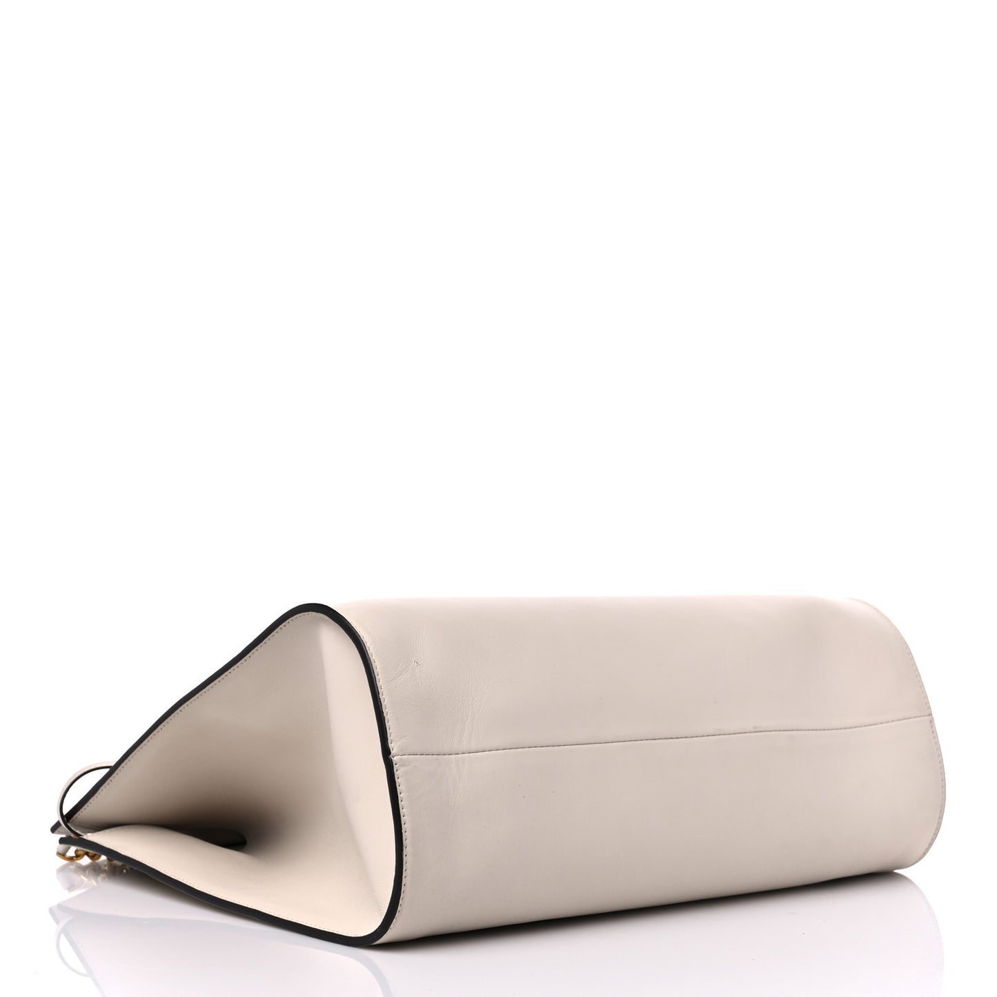 Calfskin Gancini Trifolio Tote Bag Beige