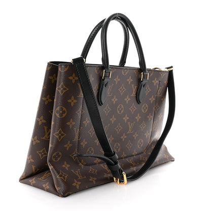 Louis Vuitton Monogram Flower Tote Black 3 of 9