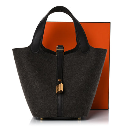 Hermes Feutre Swift Picotin Lock 18 PM Ebene 10 of 10