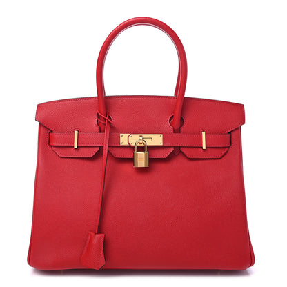 Hermes Epsom Birkin 30 Rouge Casaque 1 of 10