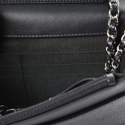 Chanel Caviar Timeless CC Wallet On Chain WOC Black 10 of 12