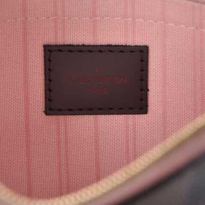 Louis Vuitton Damier Ebene Neverfull MM GM Pochette Rose Ballerine 6 of 8