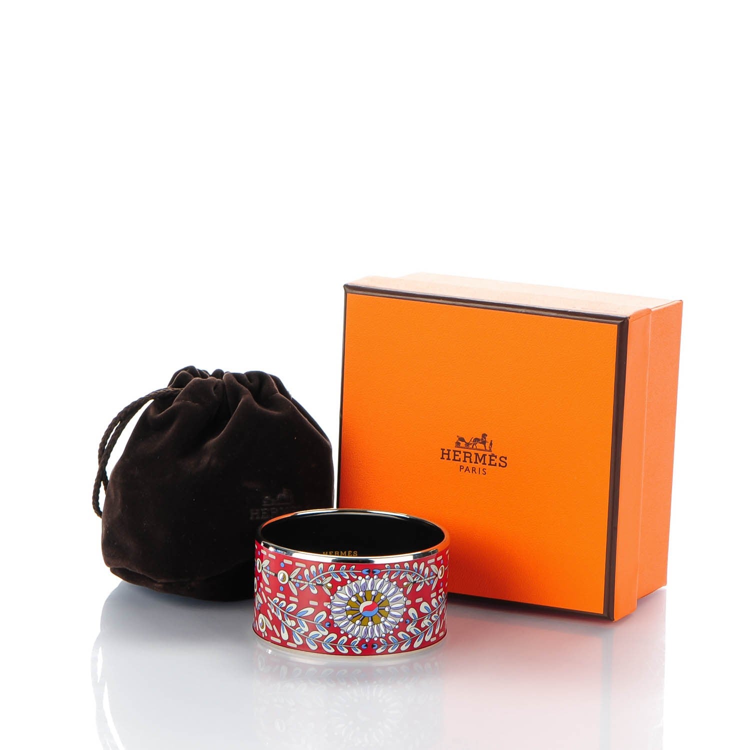 Hermes Enamel Printed Extra Wide Bracelet 65 6 of 6