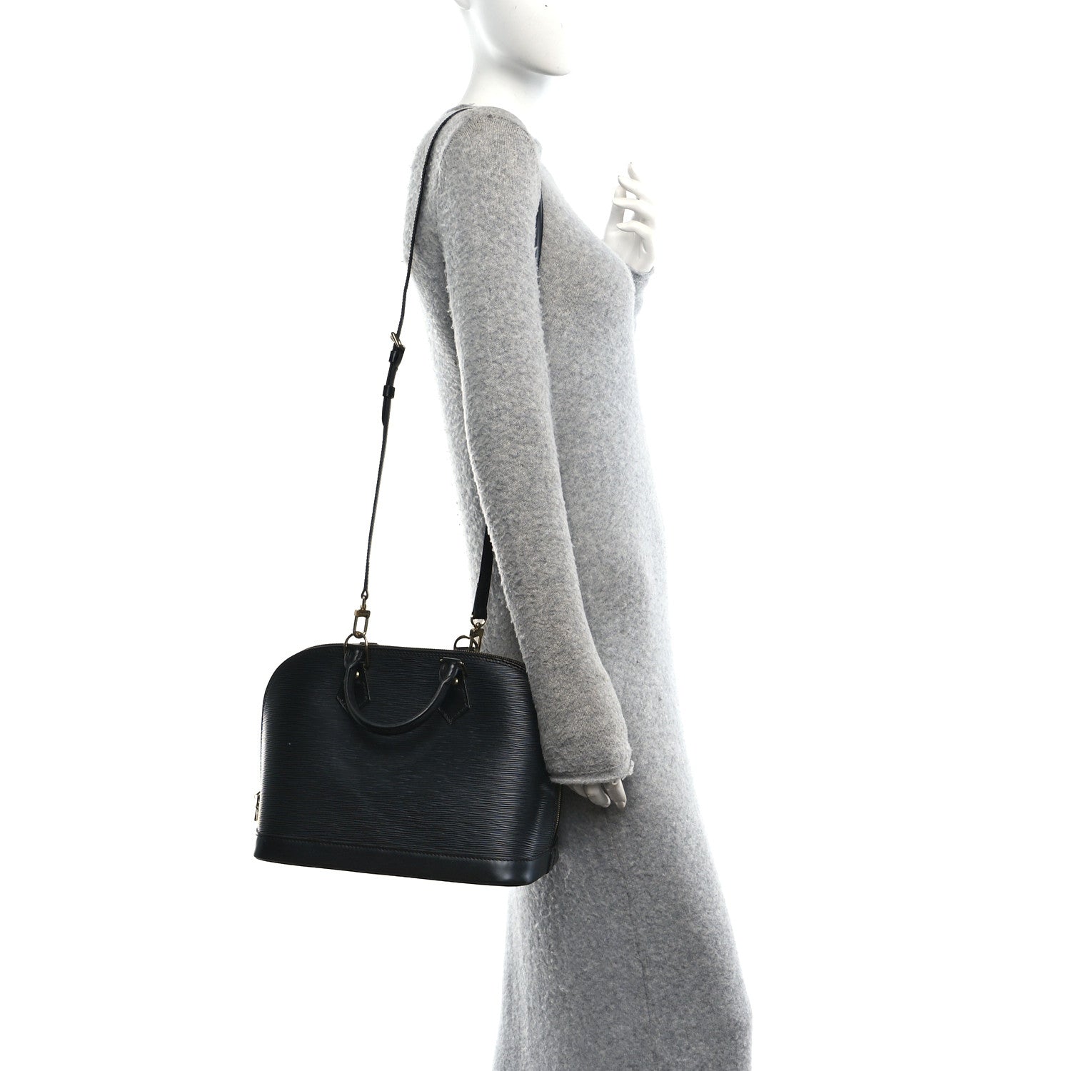Louis Vuitton Epi Alma PM Black 2 of 9