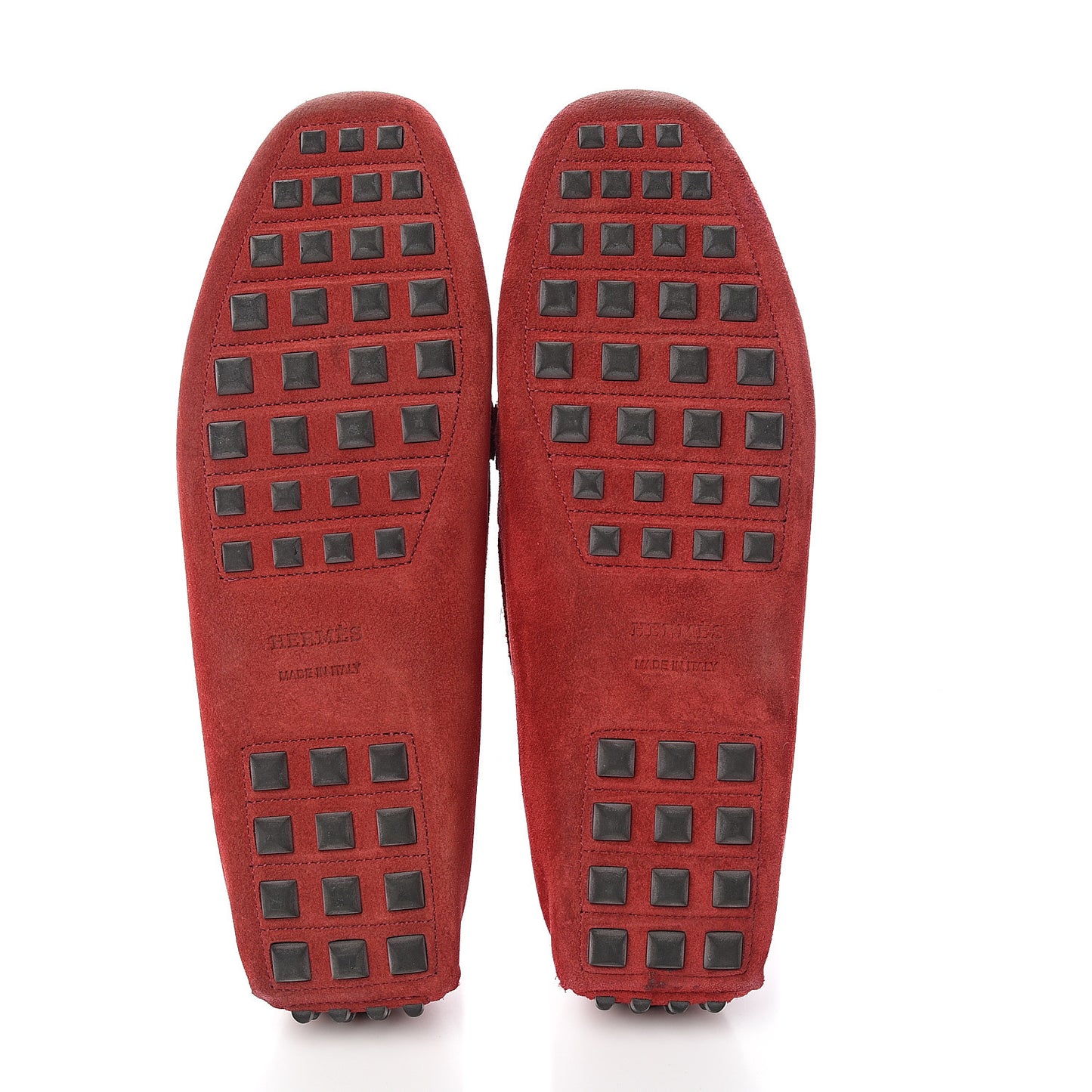 Suede Irving Moccasin Loafers 36 Rouge