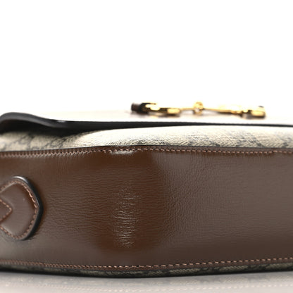 Gucci GG Supreme Monogram Small Horsebit 1955 Shoulder Bag Beige Brown Sugar 9 of 12