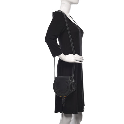 Chloe Calfskin Mini Marcie Round Crossbody Bag Black 2 of 13