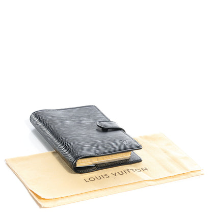 Louis Vuitton Epi Small Ring Agenda Cover Black 4 of 8