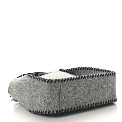 Stella McCartney Eco Felt Mini Logo Crossbody Smoke Slate 3 of 10