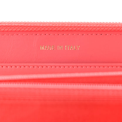 Chanel Caviar Quilted Large Boy Zip Around Wallet Coral 6 of 11