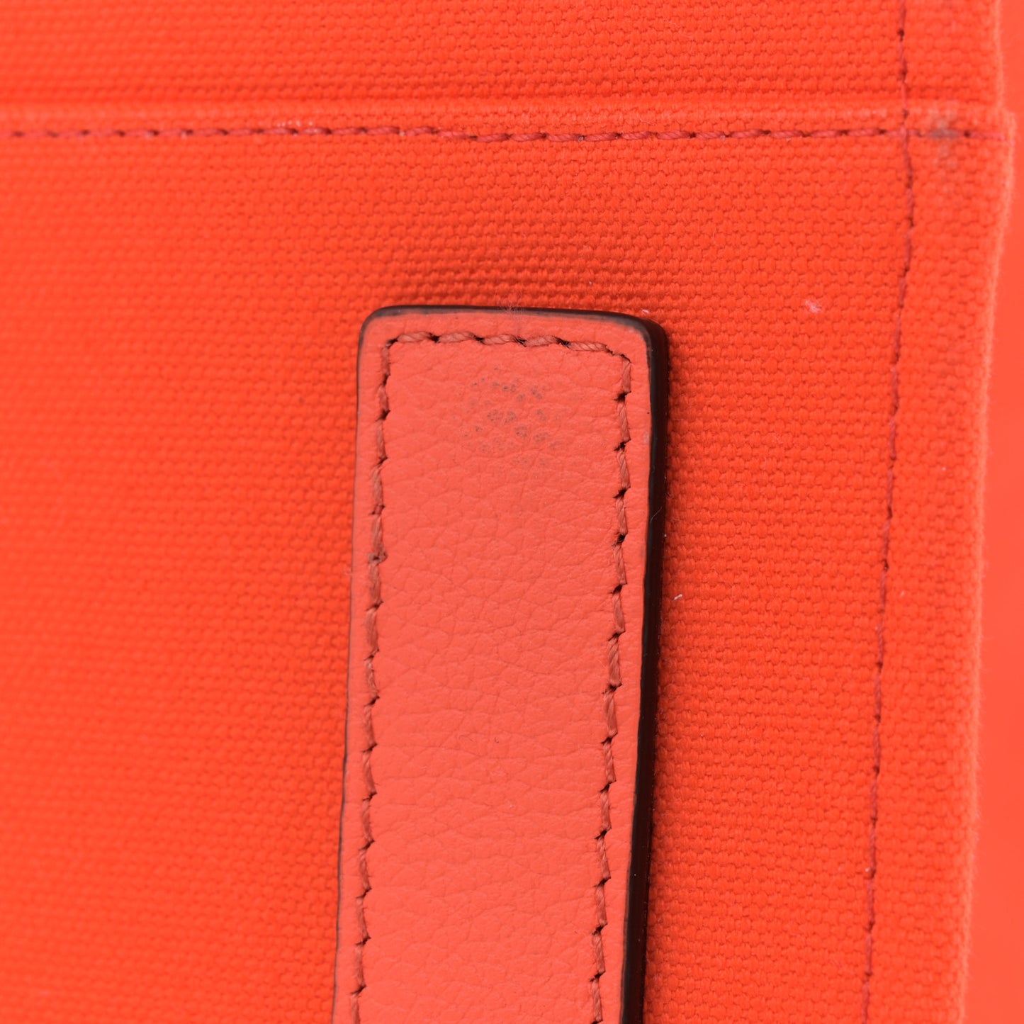 Canvas Calfskin Large La Medusa Tote Bag Orange